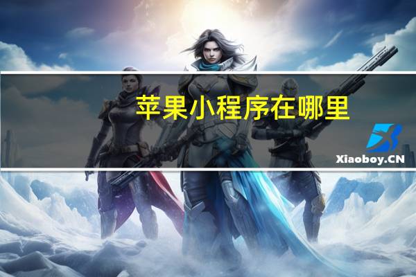 苹果小程序在哪里