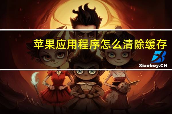 苹果应用程序怎么清除缓存