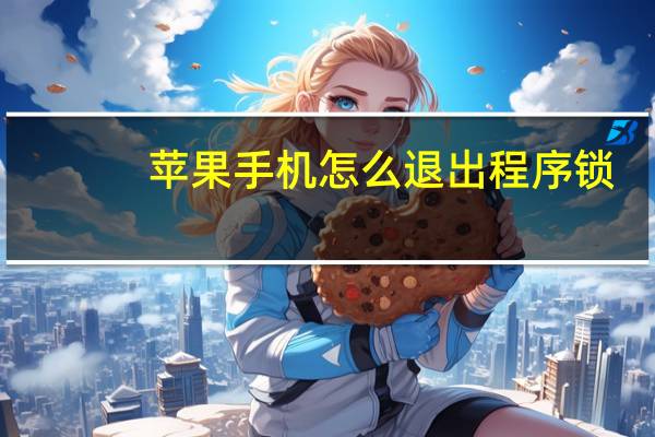苹果手机怎么退出程序锁