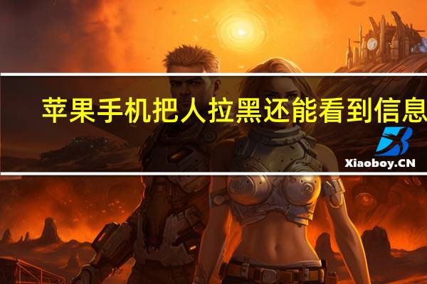 苹果手机把人拉黑还能看到信息吗