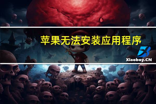 苹果无法安装应用程序