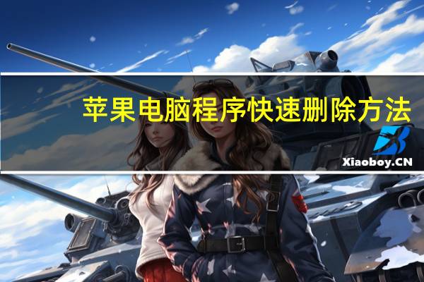 苹果电脑程序快速删除方法