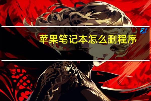 苹果笔记本怎么删程序