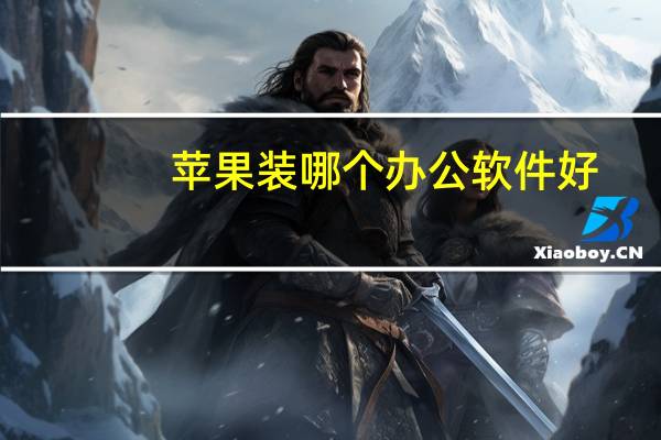 苹果装哪个办公软件好