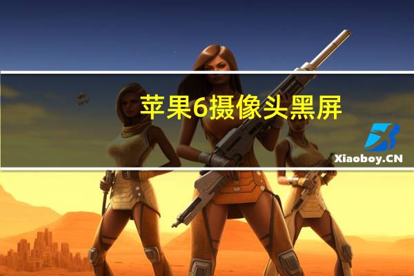 苹果6摄像头黑屏