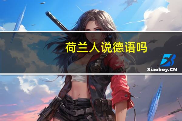 荷兰人说德语吗
