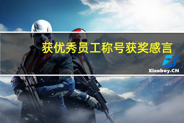 获优秀员工称号获奖感言