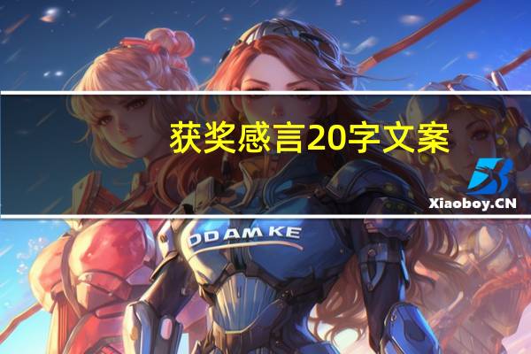 獲獎感言20字文案