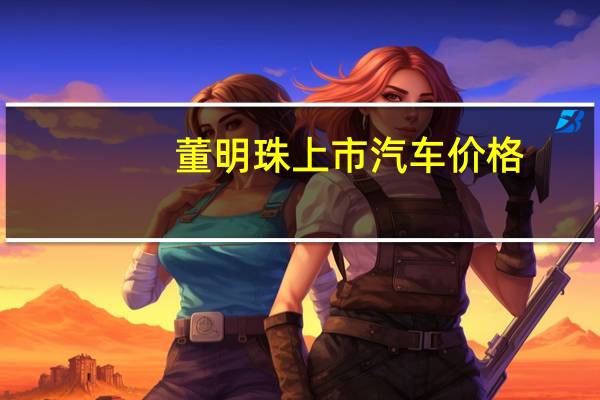 董明珠上市汽车价格