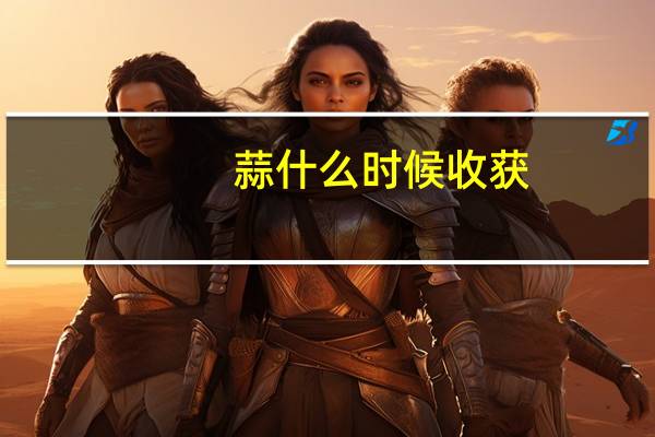 蒜什么时候收获
