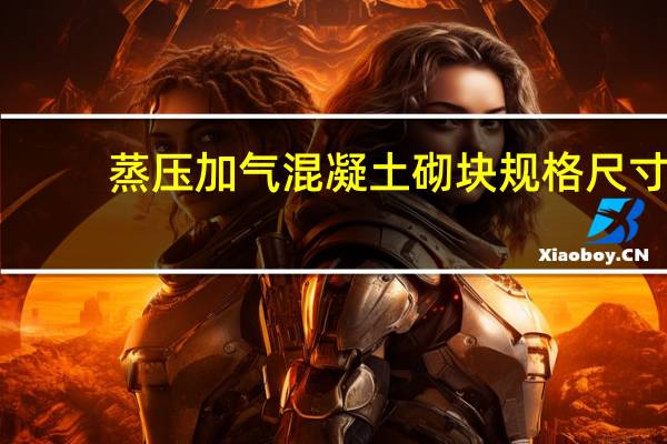 蒸压加气混凝土砌块规格尺寸