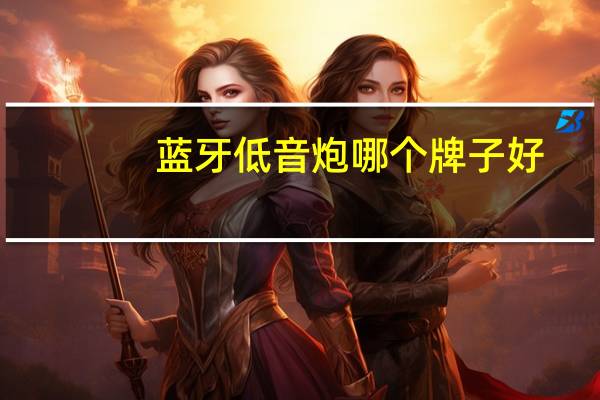 蓝牙低音炮哪个牌子好