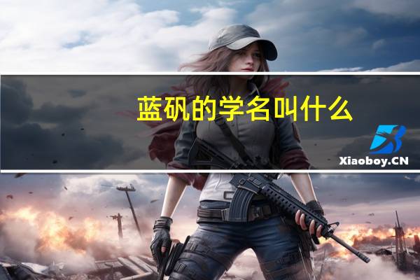 蓝矾的学名叫什么