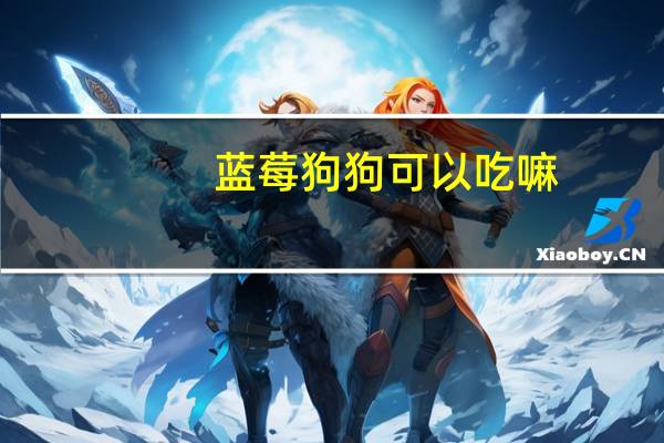 蓝莓狗狗可以吃嘛