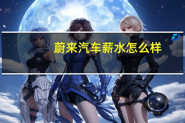 蔚来汽车薪水怎么样