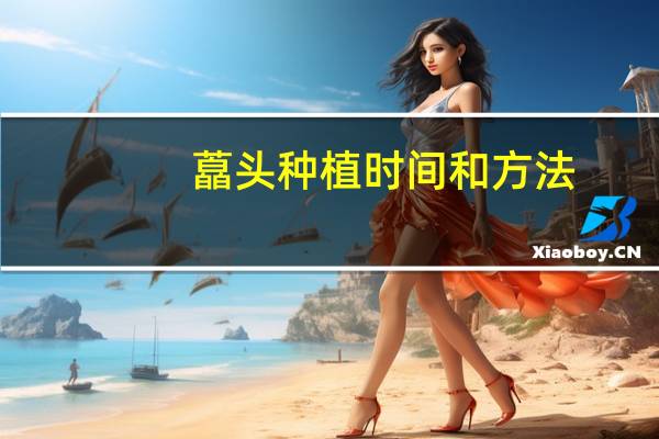 藠头种植时间和方法
