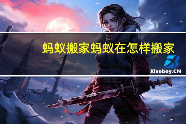 蚂蚁搬家蚂蚁在怎样搬家