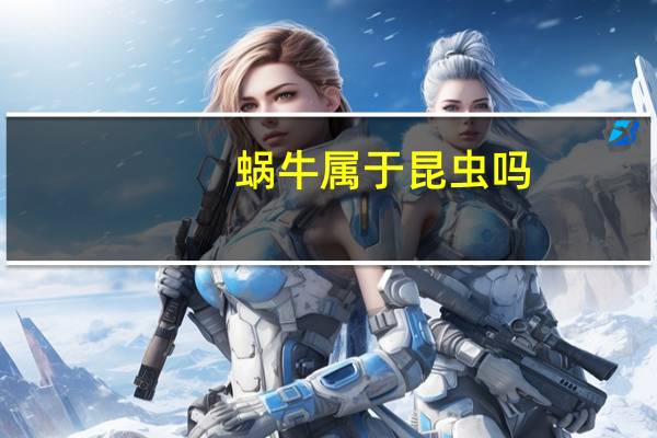 蜗牛属于昆虫吗