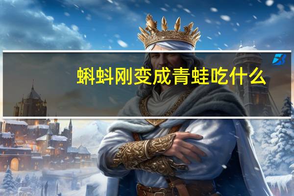 蝌蚪刚变成青蛙吃什么