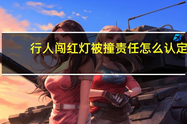 行人闯红灯被撞责任怎么认定