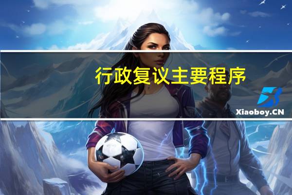 行政复议主要程序
