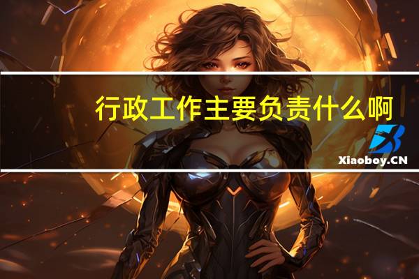 行政工作主要负责什么啊