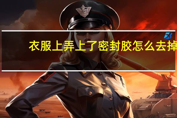 衣服上弄上了密封胶怎么去掉