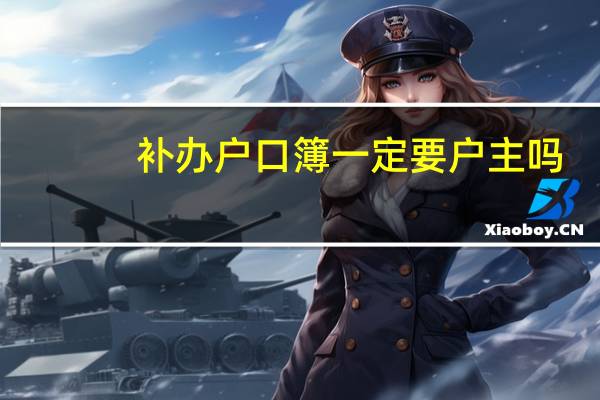 补办户口簿一定要户主吗