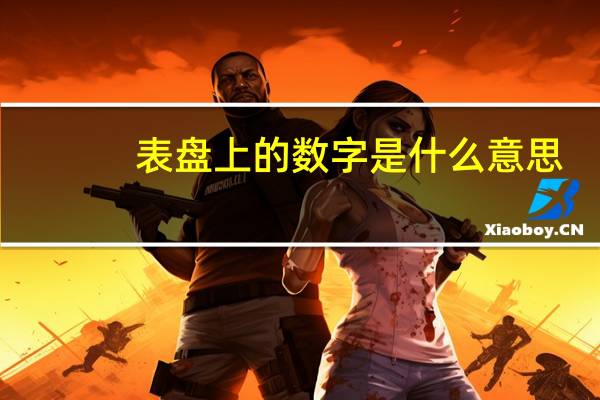 表盘上的数字是什么意思