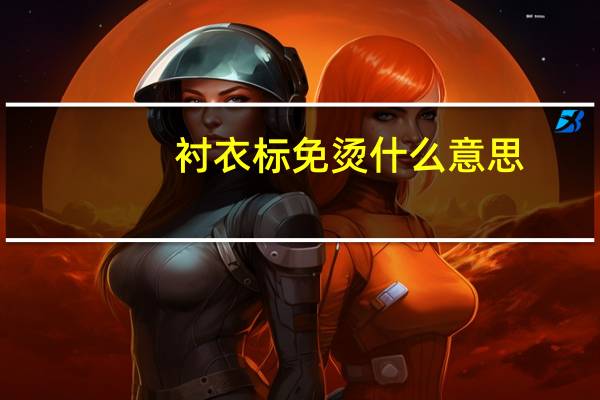 衬衣标免烫什么意思