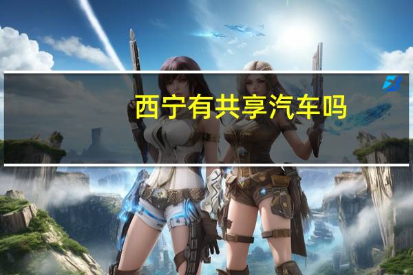 西宁有共享汽车吗