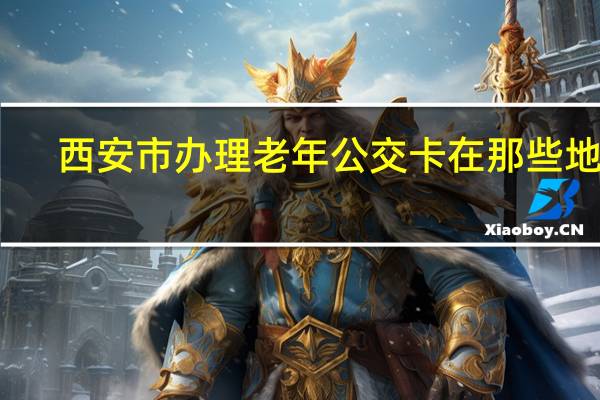 西安市办理老年公交卡在那些地方