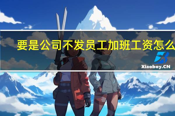 要是公司不发员工加班工资怎么办