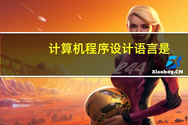 计算机程序设计语言是