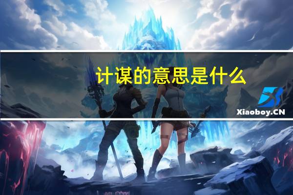 计谋的意思是什么