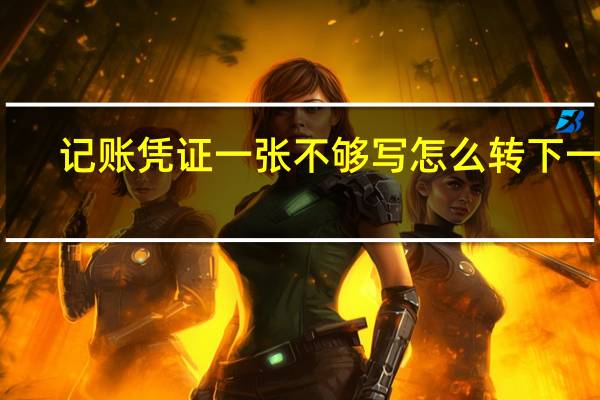 记账凭证一张不够写怎么转下一页