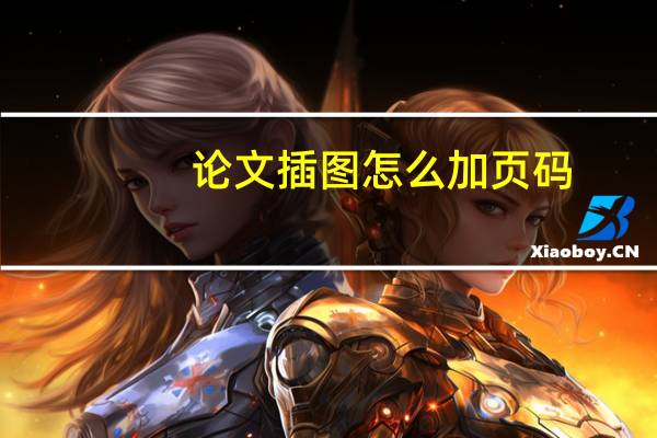 论文插图怎么加页码