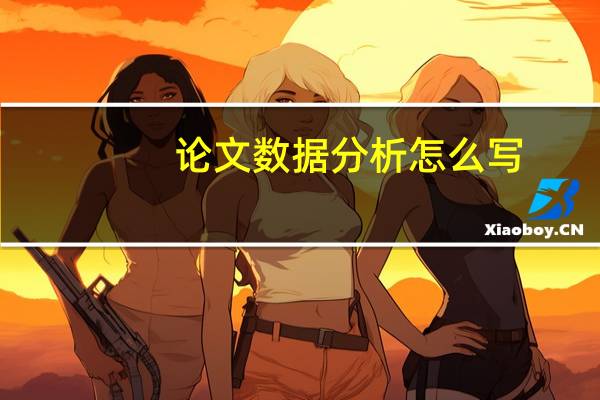 论文数据分析怎么写