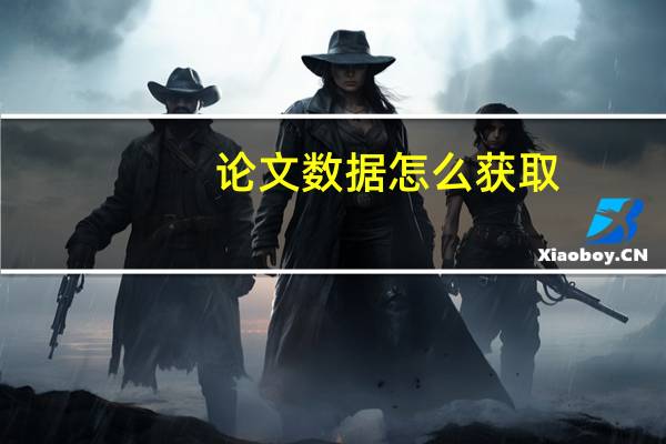 论文数据怎么获取