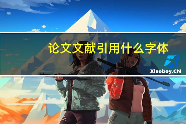 论文文献引用什么字体