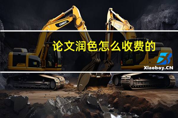 论文润色怎么收费的