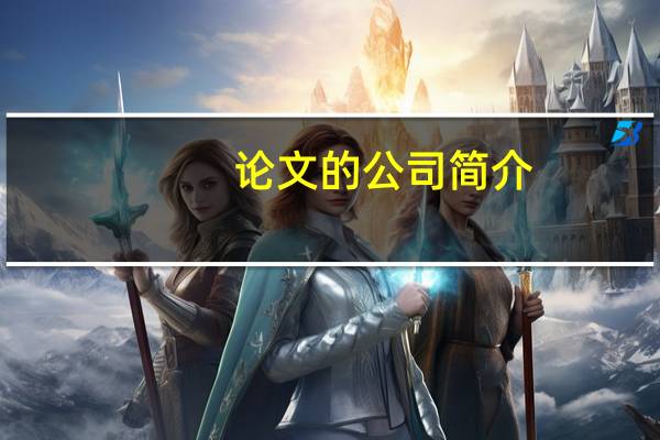 论文的公司简介