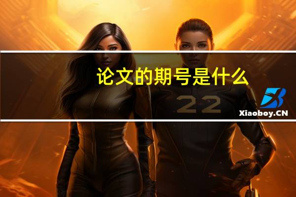 论文的期号是什么