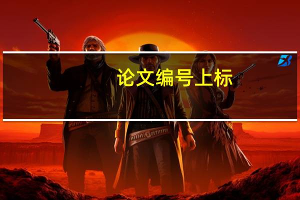 论文编号上标