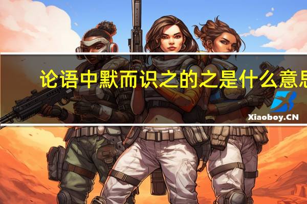 论语中默而识之的之是什么意思