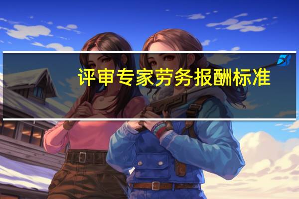 评审专家劳务报酬标准