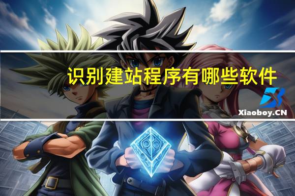 识别建站程序有哪些软件