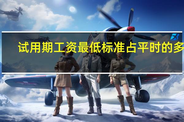 试用期工资最低标准占平时的多少