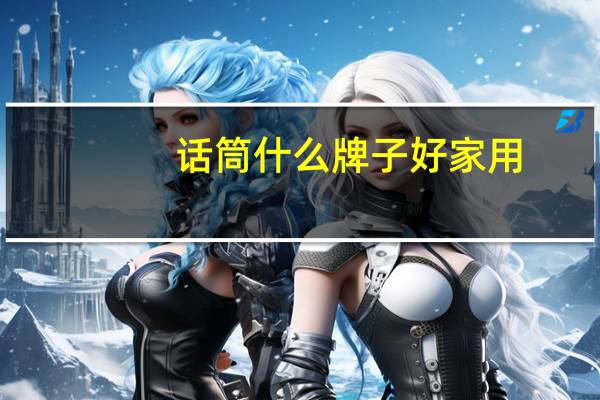 话筒什么牌子好家用