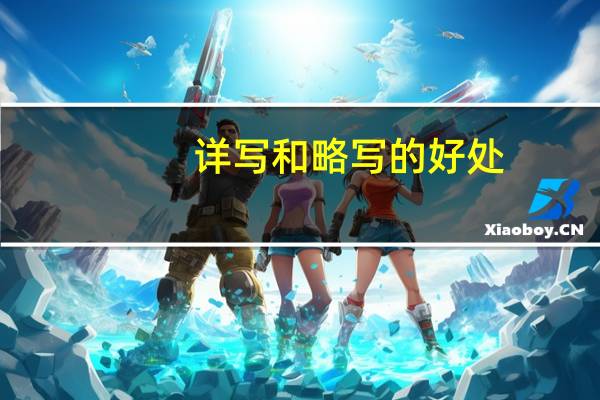 详写和略写的好处
